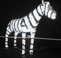Verified Supplier Christmas Lighted Zebra High-Quality Silk ...