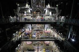 Nasa.gov brings you the latest images, videos and news from america's space agency. Sls Nasa Assembles Twin Boosters For Its Megarocket Bbc News