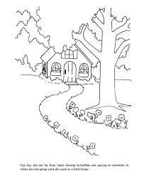 House Near Forest Coloring Page Coloring Sky Forest Coloring Pages Coloring Pages Color