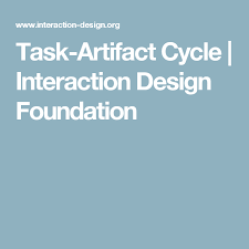 Task Artifact Cycle Interaction Design Foundation Interactive Design Interaction Design Foundation Agile Development