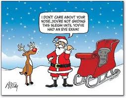 What Is Black And White And Red All Over Joke Christmas Optical Joke Eye Jokes Eye Exam All About Eyes