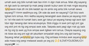See more of ayat untuk kekasih on facebook. Sayang Orang Minta Maaf Pesanan Terakhir Kekasih Sebelum Maut Dalam Kemalangan Sebak