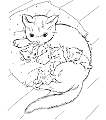 Maybe you would like to learn more about one of these? Printable Family Cat Coloring Pages Animals Coloring Ocoloring Coloring Home