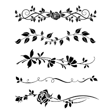 Schablonen zum ausdrucken ranken / ausmalbilder blumen ranken 1ausmalbilder com. Schablone Blumenranken Vbs Hobby Bastelshop
