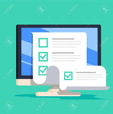 These tools will help you create surveys, forms, quizzes, landing pages, and much more without any coding knowledge. Online Form Survey On Computer Vector Illustration Flat Cartoon Desktop Pc Showing Long Quiz Exam Paper Royalty Free Cliparts Vectors And Stock Illustration Image 97307775