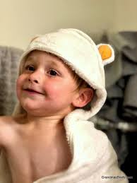 Grandma's Briefs — Reviews for grandmothers and others — Beary cute:  KeaBabies huggable hooded bamboo baby towels