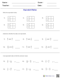 Ratio Worksheets Ratio Worksheets For Teachers Ratio And Proportion Worksheet Equivalent Ratios Proportions Worksheet