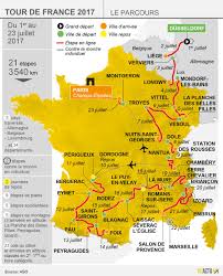 Publié le 6 juin 2017 à 19h59 mis à jour le 30 juin 2017 à 14h37. Voici Les 21 Etapes Du Tour De France 2017