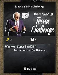 Answer these fun trivia questions, and you'll be taken on a journey across video game genres, different consoles, and the. I M Not Sure Who Made The Trivia Questions But They Might Want To Double Check Their Research Options Were Redskins Or Raiders But Neither Of Them Even Played In Super Bowl Xiii It