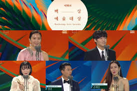 Paeksang arts award for most popular female in television, paeksang arts award for best new actress in film, golden disk award golden video. 56th Baeksang Arts Awards Complete List Of Winners When The Camellia Blooms Parasite Director Bong Joon Ho Receive Daesang