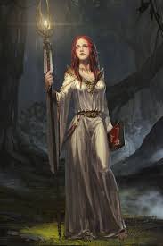 Wizard With A Staff And A Spell Book Fantasy Magic Character Portraits Female Characters Fantasy Women