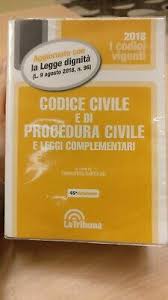 Codice civile e procedura civile 2018. Codice Civile E Codice Di Procedura Civile Ebay