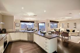 Stylish Elegant American Living Room And Kitchen Combined American Kitchen Design Open Kitchen And Living Room Living Room Kitchen