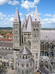 Tournai Notre Dame Cathedral Belgium Cathedral Romanesque Architecture Romanesque