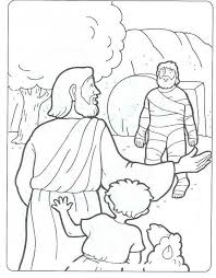 Day 2 Coloring Page Lazarus Sunday School Coloring Pages Sunday School Preschool Sunday School Activities