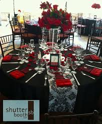 Shutterbooth San Diego Wedding Modern Elegance Red White And Black Wedding Colours Pleasureweddingz Com Black Red Wedding Red Wedding Wedding Table