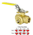 Brass way valve