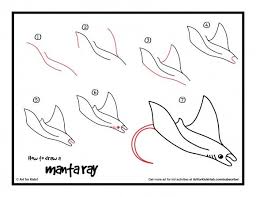 How To Draw A Manta Ray Art For Kids Hub Sea Creatures Drawing Drawings Ocean Drawing