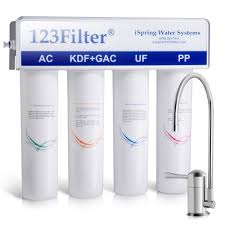 inline water filtration system with no