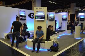 There S One Genre That Seems To Be Rushing To Adopt The Oculus Rift Racing Simulations We Round Them All Up Event Booth Video Game Rooms Trade Show Design