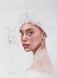 This ist my newest inkdrawing ☺ "Laila" ink