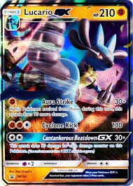 Lucario listing detailing all moves, stats and abilities for it in pokémon unite for nintendo switch, ios and android. Lucario Gx Sm100 Pokemon Cotd Card Review Pojo Com