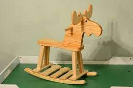 Maybe you would like to learn more about one of these? Handcrafted From Pine And Then Finished With Non Toxic Food Grade Beeswax Rocking Toy Moose Nursery Rocking Horse