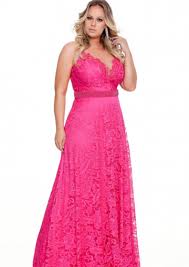 Hotpink Round Neckline Lace Floor Length Plus Size Evening Dress Prom Dresses Mother Of T Evening Dresses Plus Size Plus Size Dresses Plus Size Long Dresses