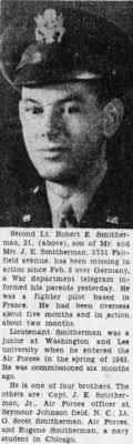 Robert Emerson Smitherman (1922-1945)