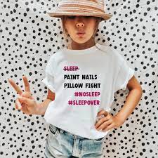 Girls Sleepover Squad Shirt Teen Pajama Party Tee Slumber - Etsy