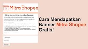 Hal ini karena banner ini tidak langsung disediakan oleh tim bukalapak. Cara Mendapatkan Banner Mitra Shopee Gratis Youtube