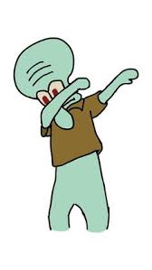 I can't make it in to the krusty krab today. Squidward Dab Wallpaper Spongebob Wallpaper Colourful Wallpaper Iphone Cartoon Wallpaper