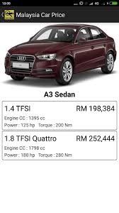 Our car loan calculator finds the lowest 2015 interest rates and whether you're buying a new or used car you'll find our comprehensive malaysian auto loan list a fixed rate islamic car loan that finances up to 90% of the vehicle price at competitive profit rates and. Car Price List Malaysia For Android Apk Download