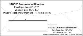 Envelope Templates Commercial Window Envelope Template Wsel