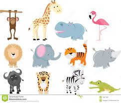 Cute Wild Safari Animal Cartoon Set Download From Over 49 Million High Quality Stock Photos Images Vecto Wild Safari Animals Cartoon Animals Safari Animals