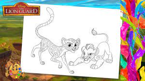 The lion guard coloring pages. Coloring The Lion Guard Fuli Kion Coloring Pages Coloring Book Youtube