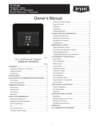 This feature is useful if you wish to circulate. Bryant Ii Tstat 0 20 Owner S Manual Manualzz