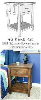 Printable Plans Pb Kids Inspired Nightstand Addicted 2 Diy Diy Furniture Plans Diy Furniture Bedroom Diy Furniture Plans Wood Projects
