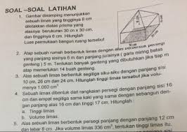  luas segitiga sama dengan. Rumus Luas Permukaan L Alas Jumlah Luas Segitiga Pada Bidang Tegak Rumus Volume 1 3 Luas Brainly Co Id