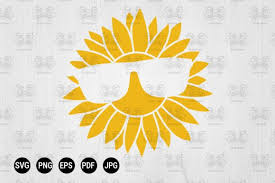 The file can be cut using a silhouette cameo, cricut explore or any other personal cuttng machine. Sunflower Sunglasses Graphic By 99 Siam Vector Creative Fabrica In 2020 Paper Sunflowers Mandala Graphic
