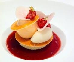 Saint Valentin 2014 Rose Bonbon Framboise Sorbet Litchi De Remi Sendin Le Laurent 1 Paris La Cuisine Avec Claire Sweet Meat Food Garnishes Food