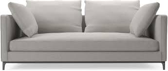Crescent Contemporary Narrow Two Seat Sofa Dormitorios