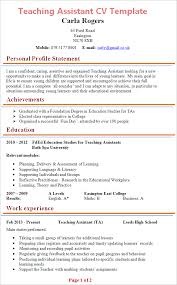 The cv or curriculum vitae is a full synopsis (usually around two to three pages) of your educational and academic background and related. Teaching Assistant Cv Template Tips And Download Cv Plaza
