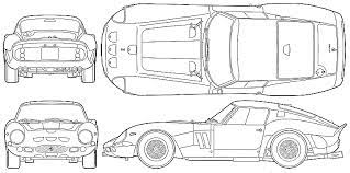 < 1964 ferrari 250 gto coupe blueprint. 1963 Ferrari 250 Gto Coupe Blueprint Blueprints Ferrari Gto