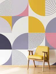 Swiss Abstract Geometric Wallpaper Wallpaintingideas Wall Mural Info The Swiss Abstract Geometric Wal Wall Paint Designs Room Wall Painting Interior Murals