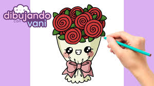 A continuación, añade hojas, capullos y flores de la forma que desees. Como Dibujar Un Ramo De Flores Kawaii Dibujos Para Dibujar Faciles Kawaii De San Valentin Youtube