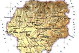 Romania, harta de perete administrativa, rutiera, turistica, 90x120cm, scara 1:657.000, laminata, baghete. Judetul Brasov Harta Rutiera Drone Fest