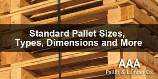 Standard Pallet Sizes Dimensions Height And Weight