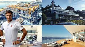 It has ceiling windows, a glass dome in the living space and very large balconies with a view of lake zurich. Inside Roger Federer S 7 Million Switzerland House Youtube