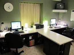 agreeable home office setup ideas with white finished top office desk also two black comfortable swi ikea home office home office design small office furniture